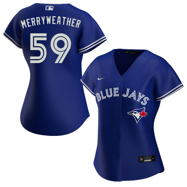 Nike Women #59 Julian Merryweather Toronto Blue Jays Baseball Jerseys Sale-Blue